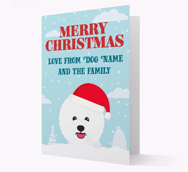 Love From the Family: Personalised {breedFullName} Christmas Card